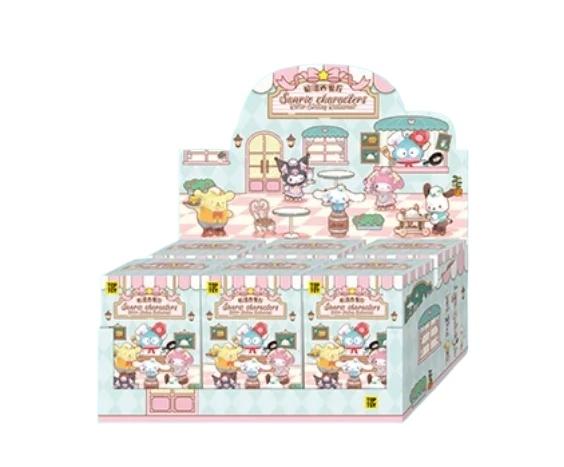 Toptoy Adorable Sanrio Family Roller Skating Restaurant Series Collectible Figures Trendy Blind Box Birthday Gift For Girls