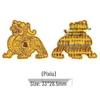 Gold Leaf 999 Pure Gold Lucky Cat Mobile Sticker – Princess Edition for Prosperity and Good Fortune