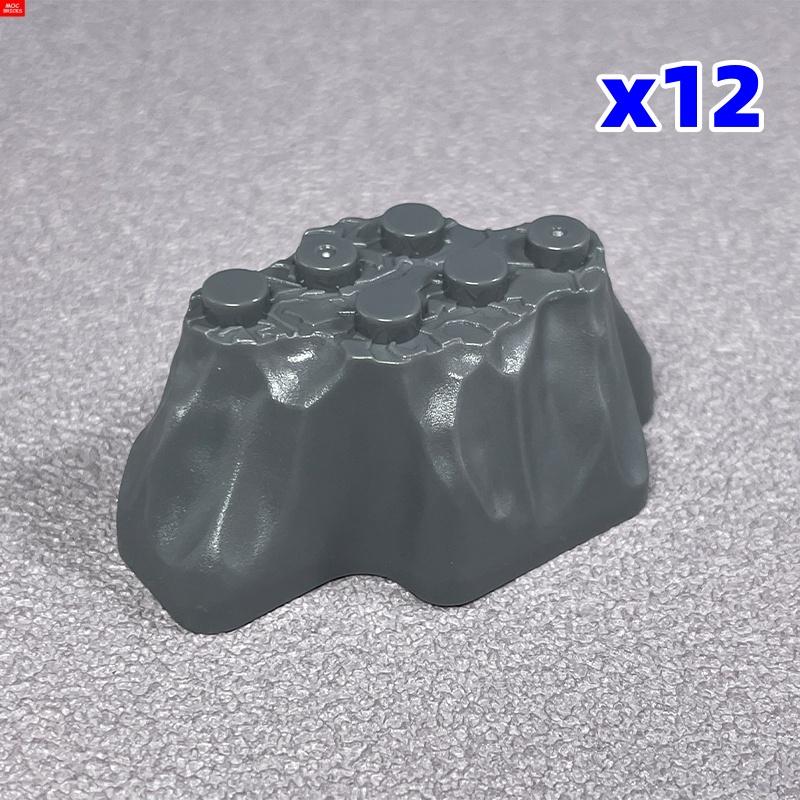 MOC Bricks Mountain Flower animal spider Stem Tree DIY Rock Educational Building Blocks Toy Kids toys for children gift