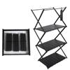 OEING Portable Outdoor Folding Storage Rack & Table