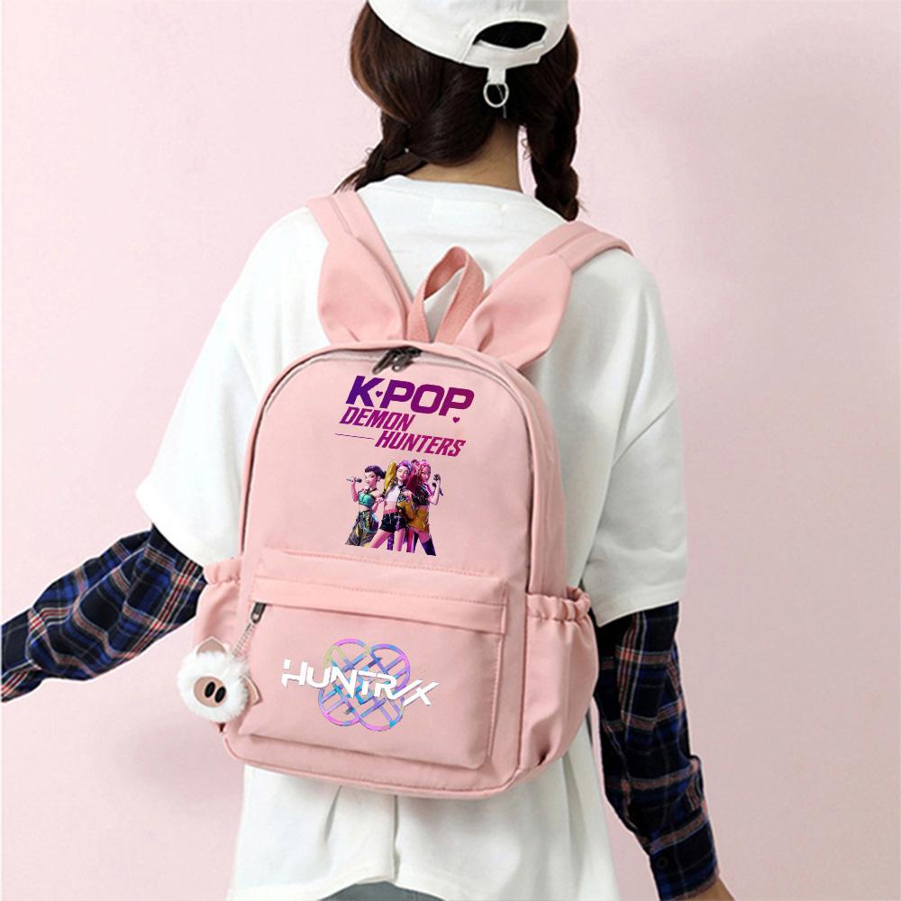 Anime Cute K-Pop Printed Backpack Student Teenager Bookbag for Boy Girl Schoolbag Kid Gift Women Large Capacity Travel Bag Mochila