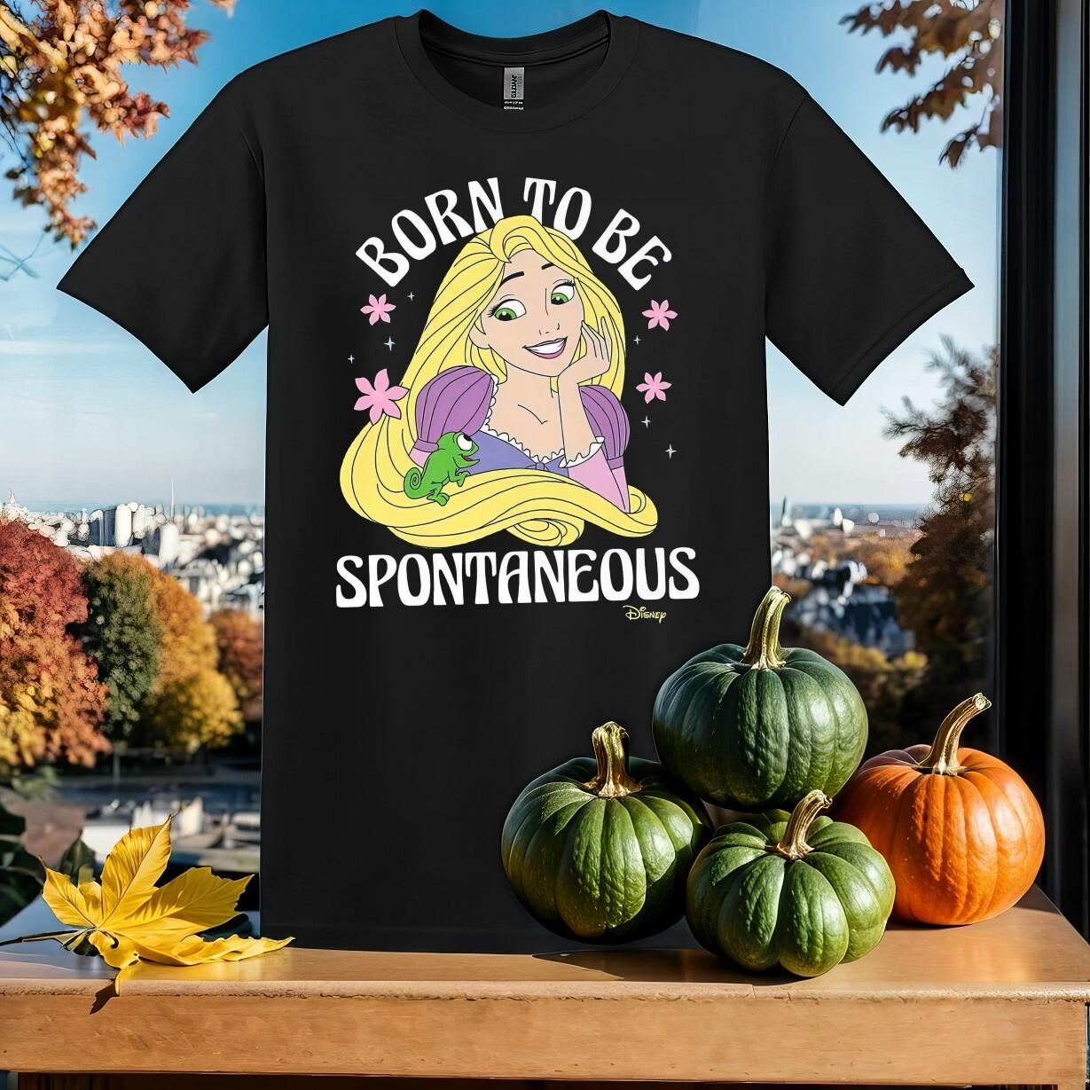 Born To Be Spontaneous Rapunzel T-Shirt Mens Womens Tees Top T Shirt Mens Womens Tees Top Men Women Unisex Tshirt SY36 L