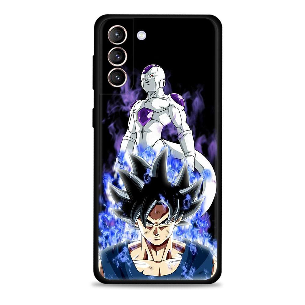 Dragon ball Golden Frieza telefonfodral för Samsung Galaxy S21 S20 FE S22 Ultra S10 S9 S8 Plus S10e Note 20 Ultra Silikonskydd
