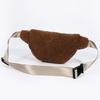 Unisex Fuzzy Crossbody Bag Zipper Closure Solid Shoulder Bag Multifunctional Soft Foldable Lightweight Autumn Winter Daily Bag