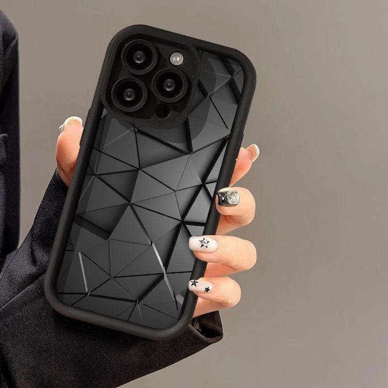 Triangular Rhombus for iPhone17 Mobile Phone Case Apple 17promax New 2026 Fine Hole 13/12 Factory X