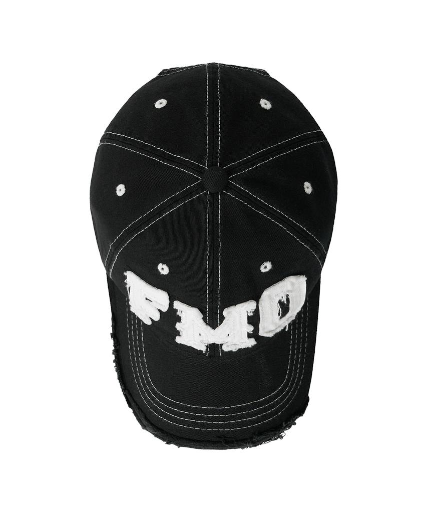 FREEMARIO Fmo Logo Damaged Ball Cap [Black]