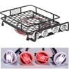170*110*40mm Metal Roof Rack W/ Round LED Light & Lampshade For 1/10 RC Car