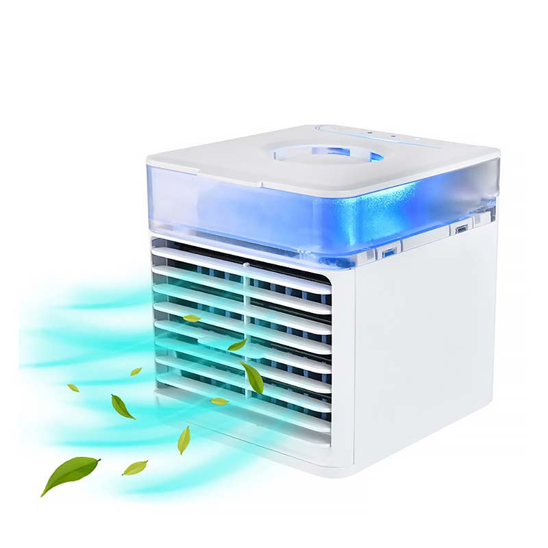 

Портативный мини USB воздушный охладитель настольный вентилятор охлаждения может добавлять кубики льда портативный охлаждающий вентилятор белый
