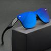 New Joined Body Large Frame Square Sunglasses Men Women Multi Color Reflective Fashion Sun Glasses Travel Eyewear