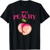 Coole Zomerfruit Retro Just Peachy & keep it Peachy Grafisch T-shirt