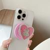 Korean-Style Heart-Shaped Magnetic Phone Holder Stand for Women
