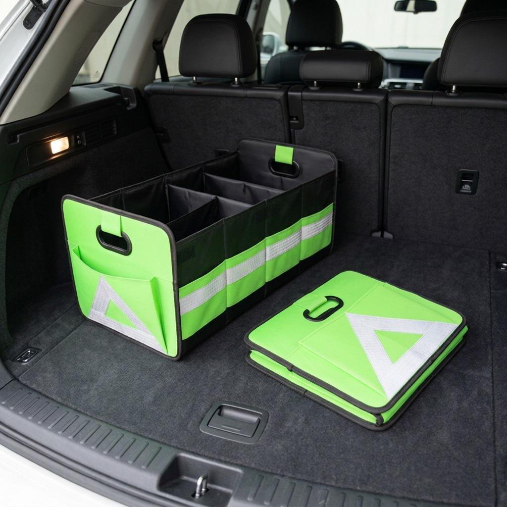 Foldable Oxford Cloth Car Trunk Storage Box - Large Capacity