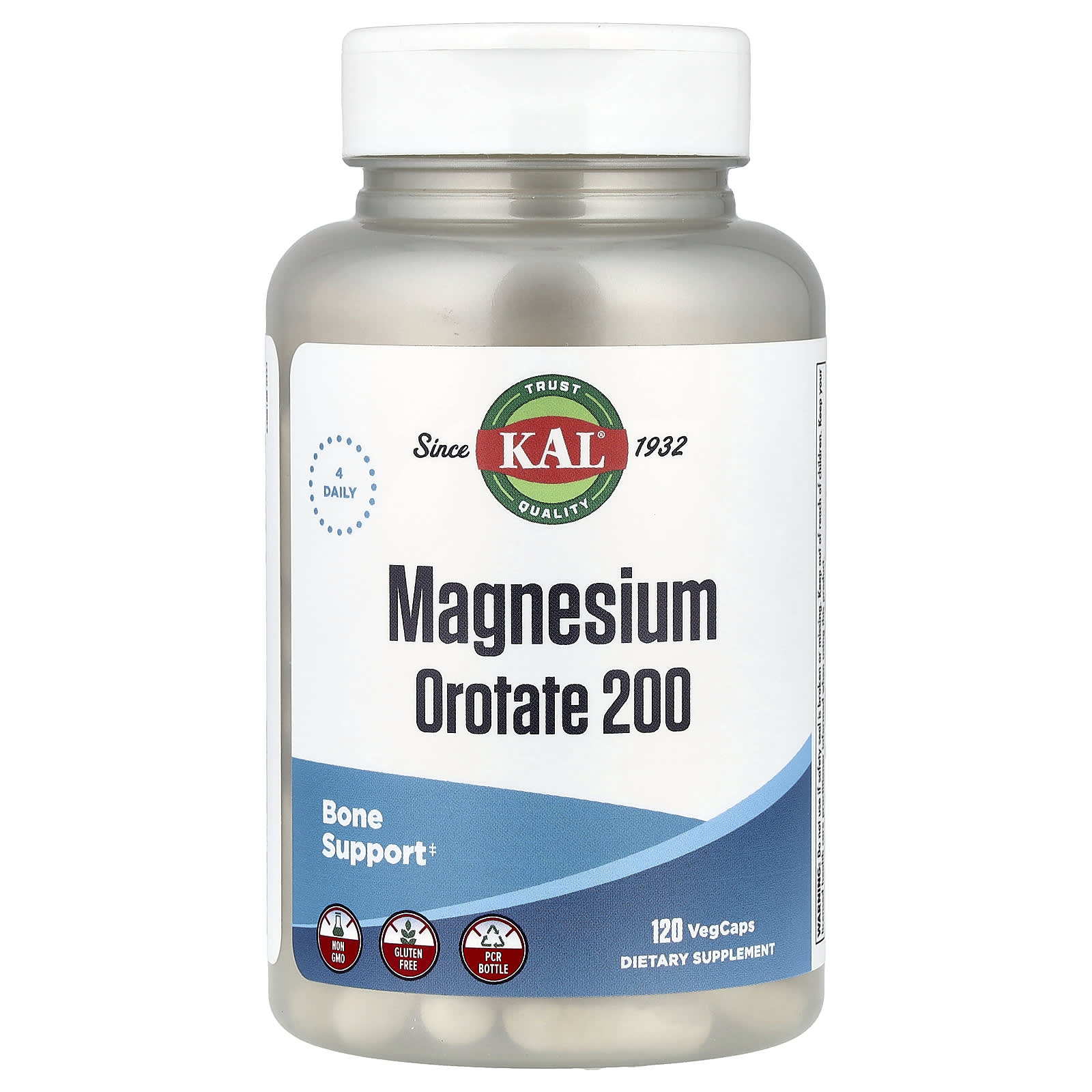 

Magnesium Orotate 200, 120 Veggie Caps (50Mg per Capsule)