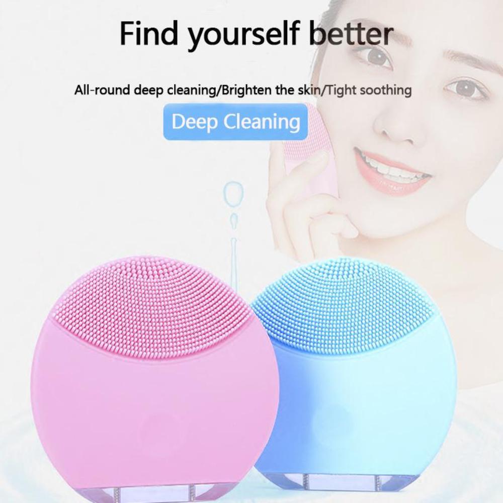 Silicone Facial Cleansing Beauty Face Massager Brush Deep Pores Clean Skin Care Tools Waterproof Massage Cleanser