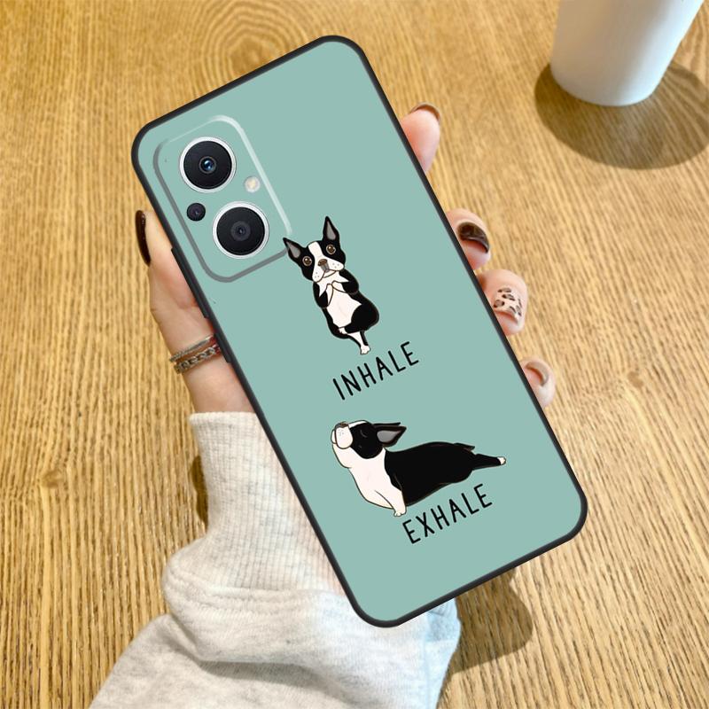 Boston Terrier Dog Funda For OPPO Reno 7 8 Lite 14 F 13F 12F 11F 13 12 11 10 Pro OPPO Find X9 X8 X6 X5 Pro Case