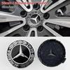 4pz 75mm Coprimozzi Centrali Cerchi Coprimozzo Emblema Logo A1674015900 Accessori Nero Grano Per Mercedes Benz