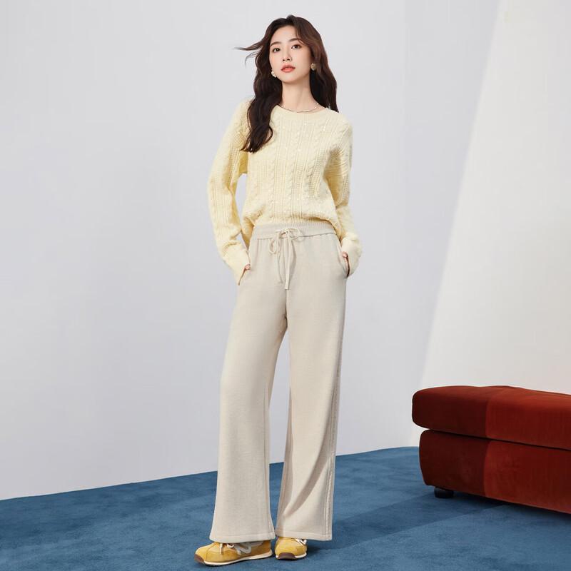 IEF 2025 Winter Loose Straight Wide-Leg Pants