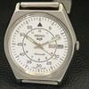 SEIKO 5 AUTOMATIC 6309A JAPAN MENS VINTAGE WHITE COLOR DIAL WATCH a701511-5 R206b-a701511