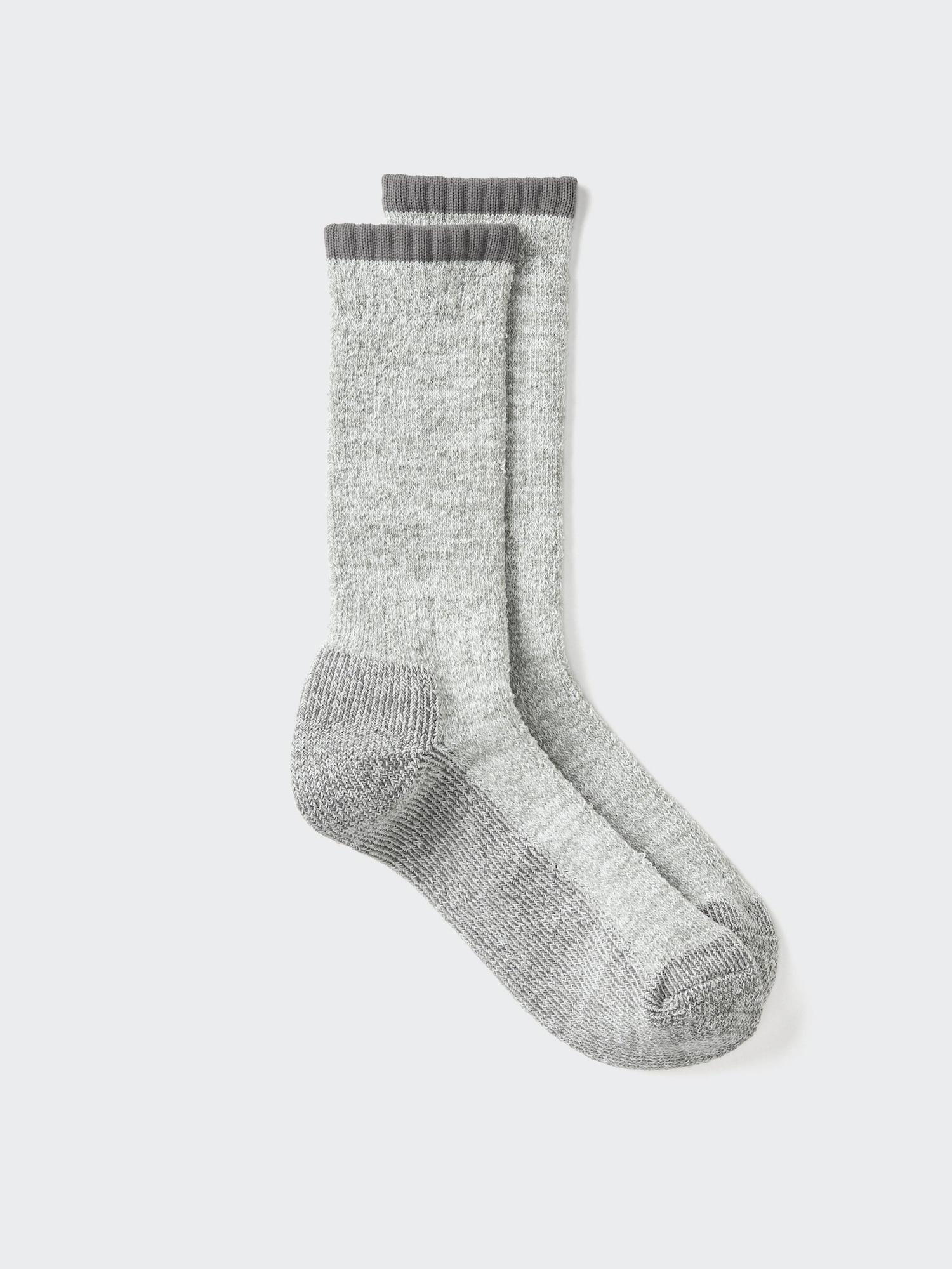 Носки Uniqlo Heattech с мягким ворсом 04 GRAY/2527 gray