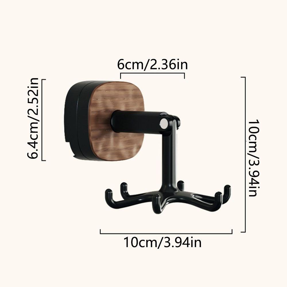 6-Claw Hook 360° Rotating Hook Suction Cup Cooking Utensils Hanger  Bathroom