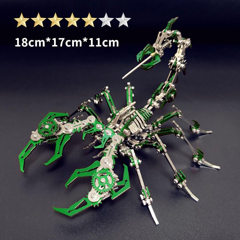 Detachable Scorpions Model Steampunk Mechanical Insect Fashion Assemble Toy
