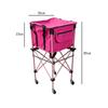 Wheeled Tennis Training Storage Cart Folding with Material