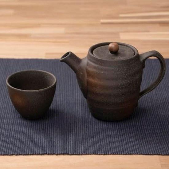 Tatara teacup 110cc black sand porcelain made Japan 23273