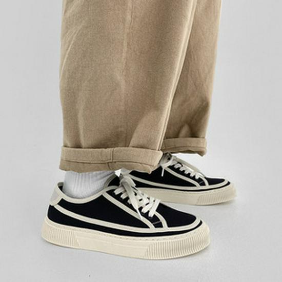 Men's Genuine Leather Low-Top White Sneakers - Breathable Casual Spring/Summer Shoes