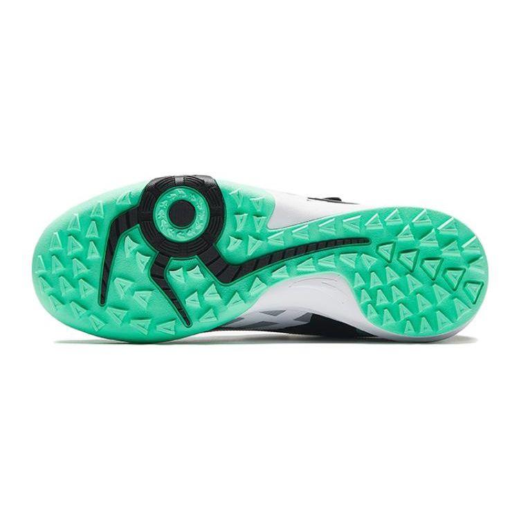 Anta Kids Artificial Turf Shock Absorbing Durable Low Top Soccer Shoes Kids Soccer Shoes White Black 312332222H-1
