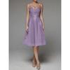Spring Summer Women's Sexy Embroidered Sleeveless Strap Long Maxi Dress Evening Party Gown