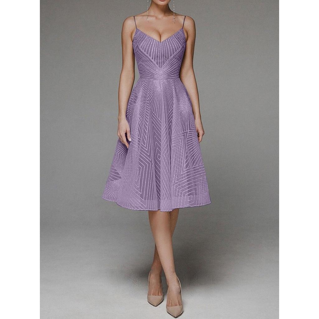 Spring Summer Women's Sexy Embroidered Sleeveless Strap Long Maxi Dress Evening Party Gown