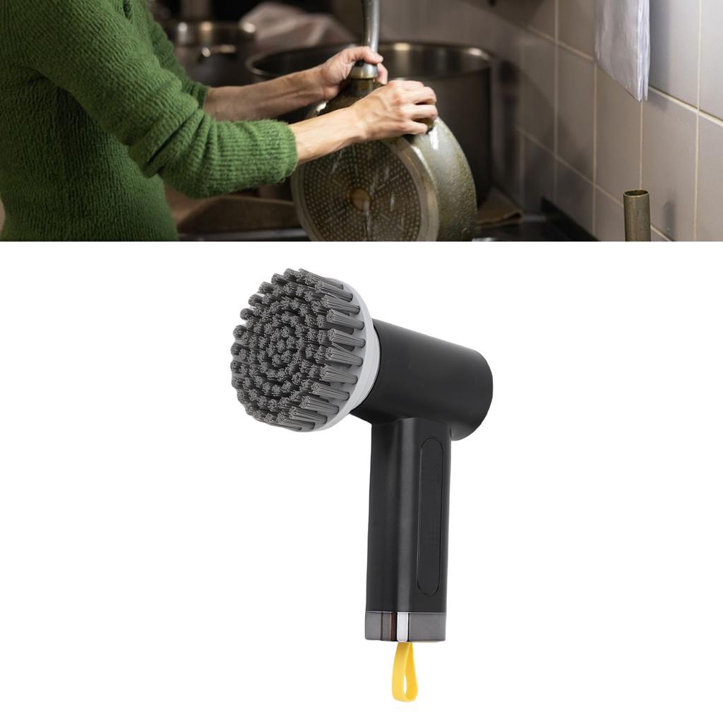 Electric Rotating Cleaning Brush 2 Speeds Cordless Shower Scrubber with 3 Replaceable Heads for Bathroom Kitchen Tile Window Floor