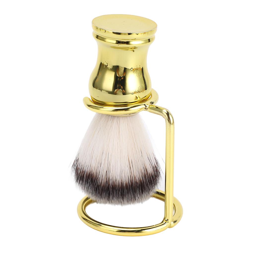 Shaving Brush with Stand Synthetic Hair Shaving Brush with Holder Stand for Men Gromming Shaving Too
