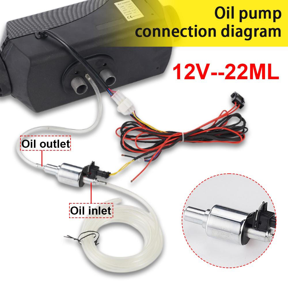 12V Automobile Diesel Heater Fuel Pump 22Ml Is Suitable for Automobile Heater 2KW 5KW 8KW Low Noise Air Heater Fuel Pump Fuel System 2