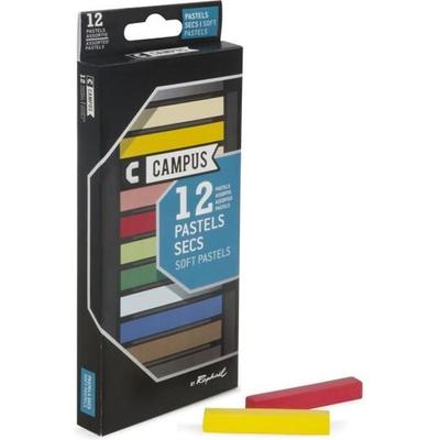 CAMPUS Schachtel mit 12 Farben Trockenpastellkreiden