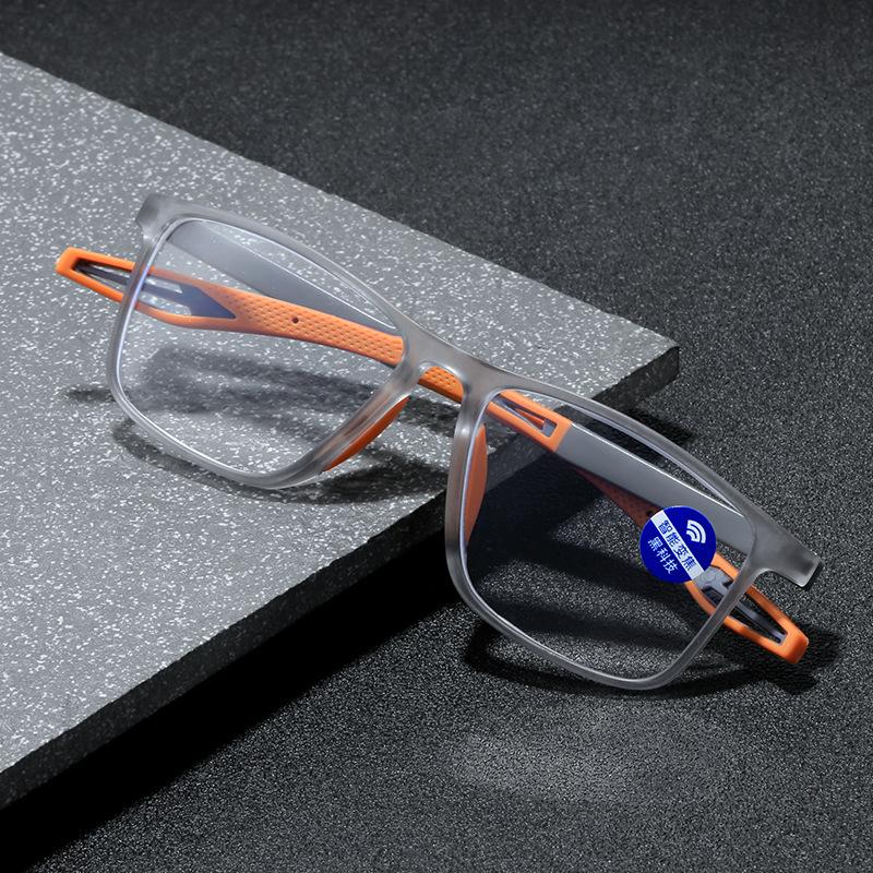 Fashion TR Presbyopia Eyeglasses Anti Blue Light Ultra Light Reading Glasses Anti Slip for Men Women Sports