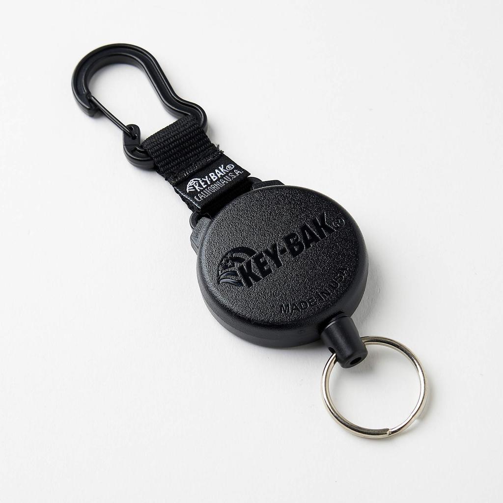 Key Reel with Kevlar and Stainless Steel Wire KEYBAK KEY-BAK Carabiner, [Authorized Distributor] (90cm Kevlar)