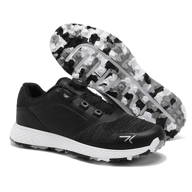 Golf Shoes Men s New Fixed Stud Buttons New Waterproof Comfortable Breathable Sports Men s Shoes 37
