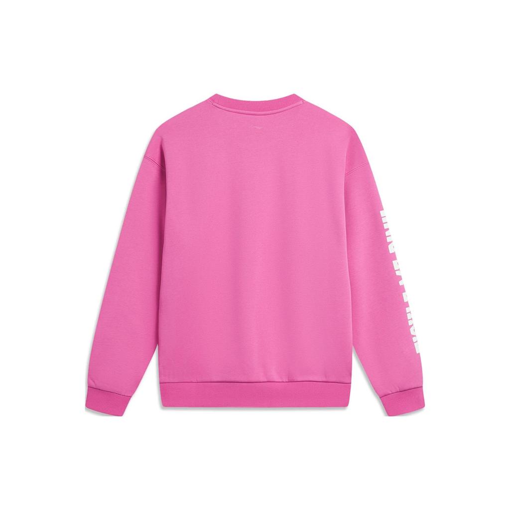 Li Ning Sweatshirt Unisex Rose Purple AWDTE49-3