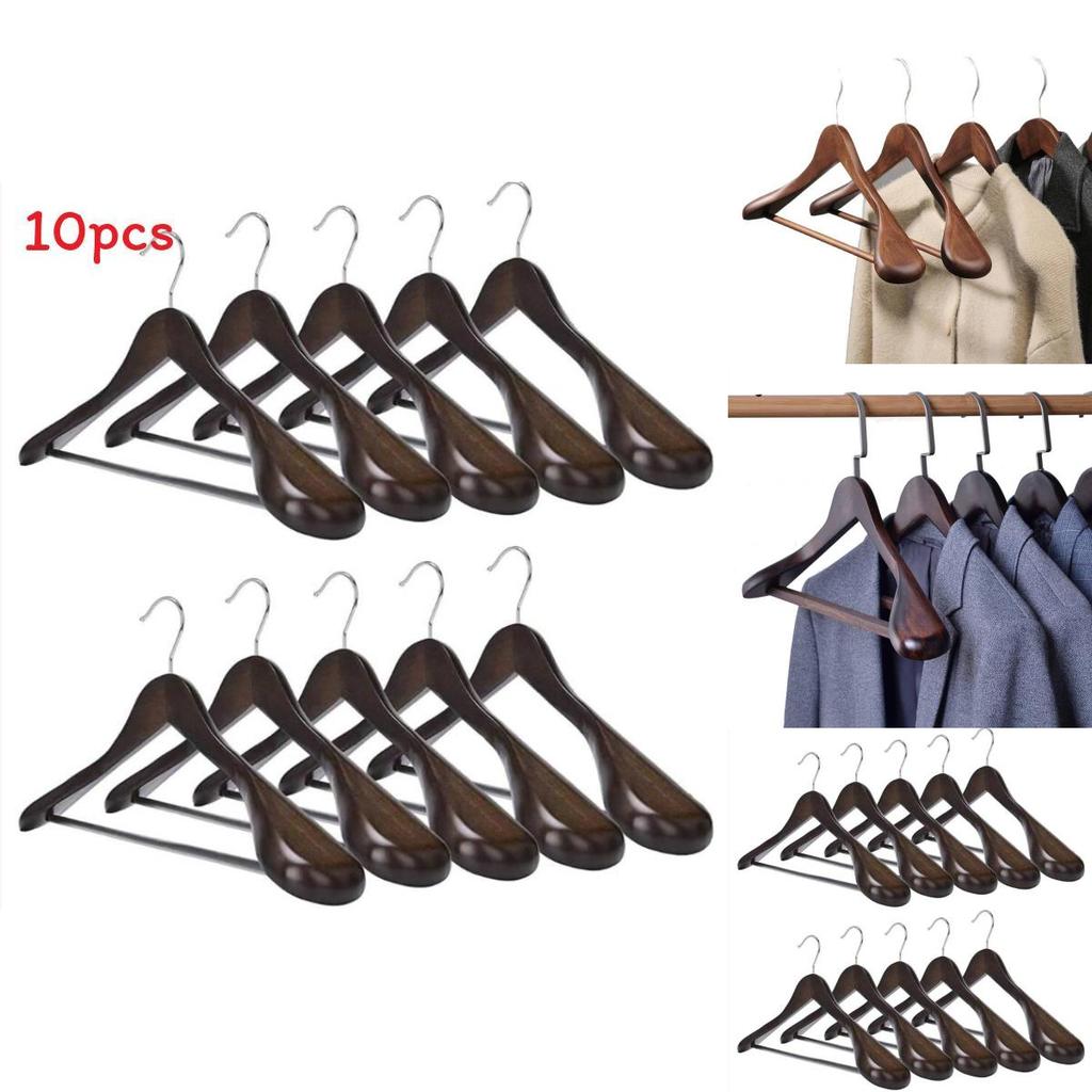 Durable Wooden Hangers Pack With Wide Profile For Clothing Stores And Home Wardrobes
