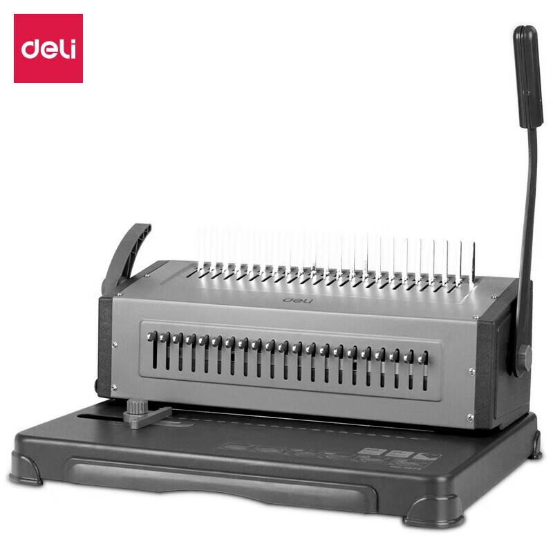 Deli 3874 21-Hole Comb Binding Machine CN plug (adapter included)