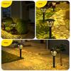 Solar Pathway Lights, 2 Pack LED Solar Lights Outdoor Waterproof, Solar Powered Stake Lights Landscape Lighting For Patio Yard Lawn Walkway Driveway