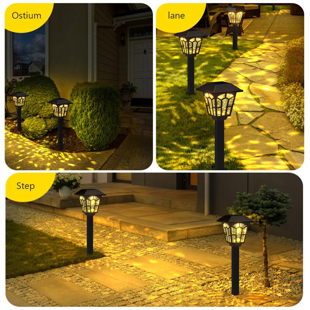Solar Pathway Lights, 2 Pack LED Solar Lights Outdoor Waterproof, Solar Powered Stake Lights Landscape Lighting For Patio Yard Lawn Walkway Driveway