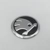 Car Sticker 2026 Hot 1pcs 3D 42mm 43mm car Emblem Steering Wheel Center Badge sticker Decal Styling Auto accessories For Skoda