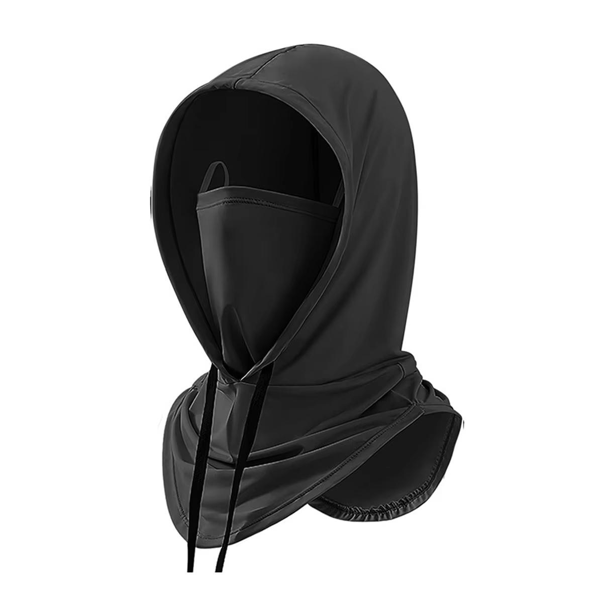 

360 Degree Lightweight Cooling Hood Sun Protection Shroud Mask, for Outdoor Activities, Fishing, Surfing, Swimming, чорний