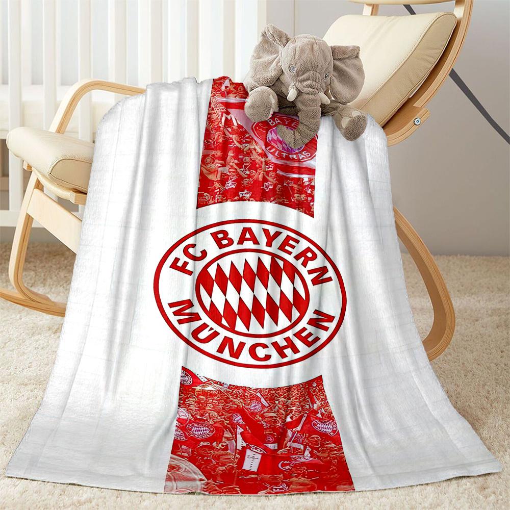 Bayern Munich Blanket Comfortable Perfect for Bed Livingroom Picnics for All Seasons Modern Birthday Christmas Gift Blanket