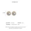 Zarte Imitationsperlen Ohrstecker für Damen Neu Geometrische Runde Ohrringe Party Hochzeit Leichter Luxusschmuck Mädchengeschenk