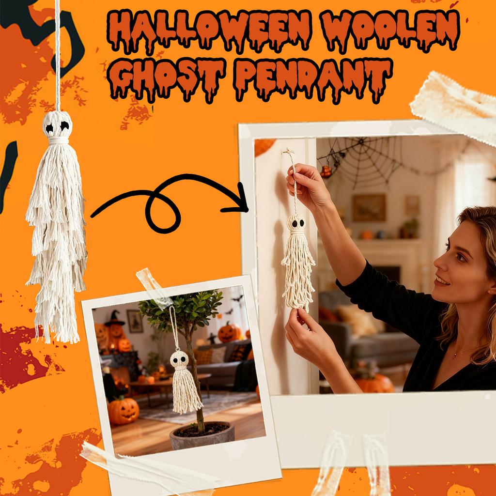 Watayo Pack HalloweenGhost Hanging Decorations - 3 InchGhost Hanging Decorations,