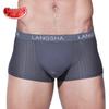 Langsha Men's Ice Silk Mesh Breathable Boxer Briefs (2-Pack)