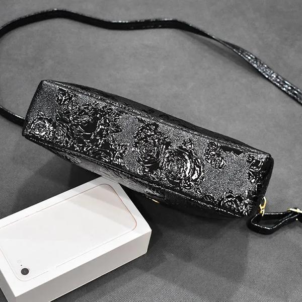 WTEMPO Office Ladies Retro Casual Versatile Faux Leather Single Shoulder Bags Women Large Capacity Travel Shopping Message Zipper Bags